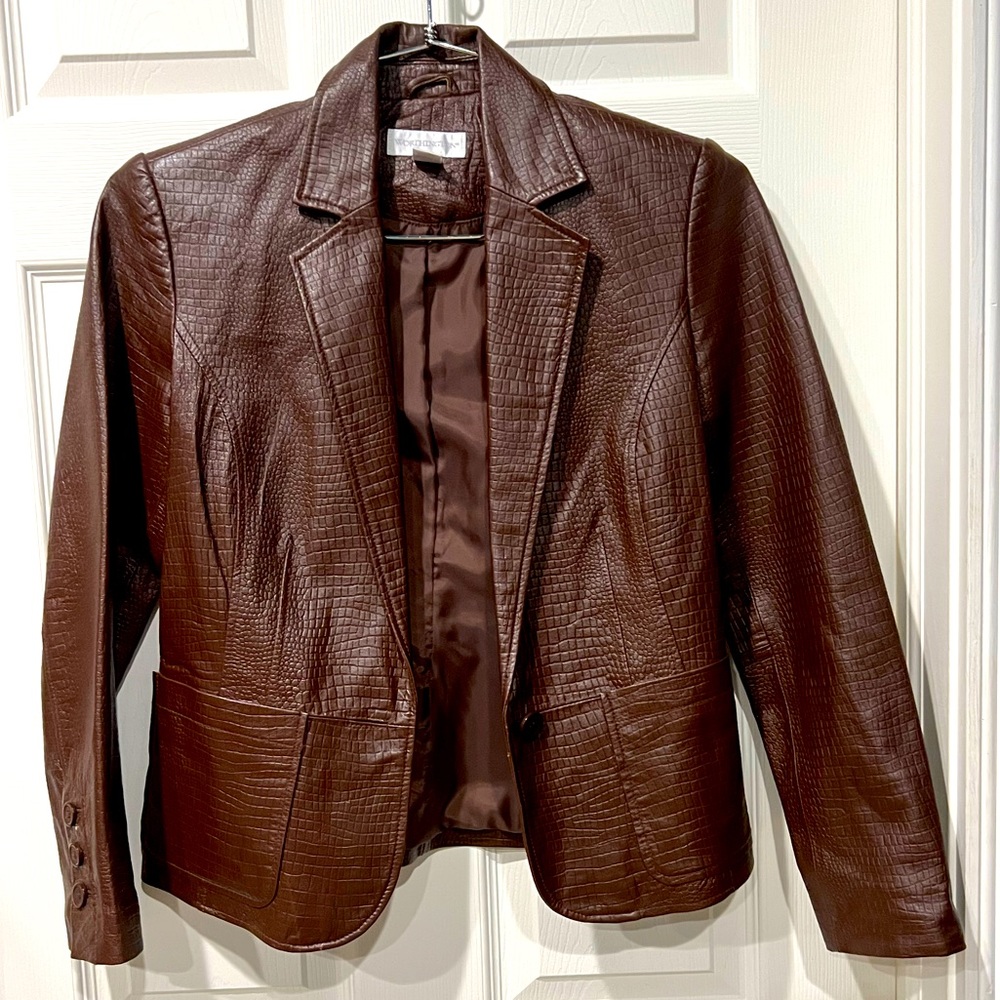 Vintage Worthington leather blazer